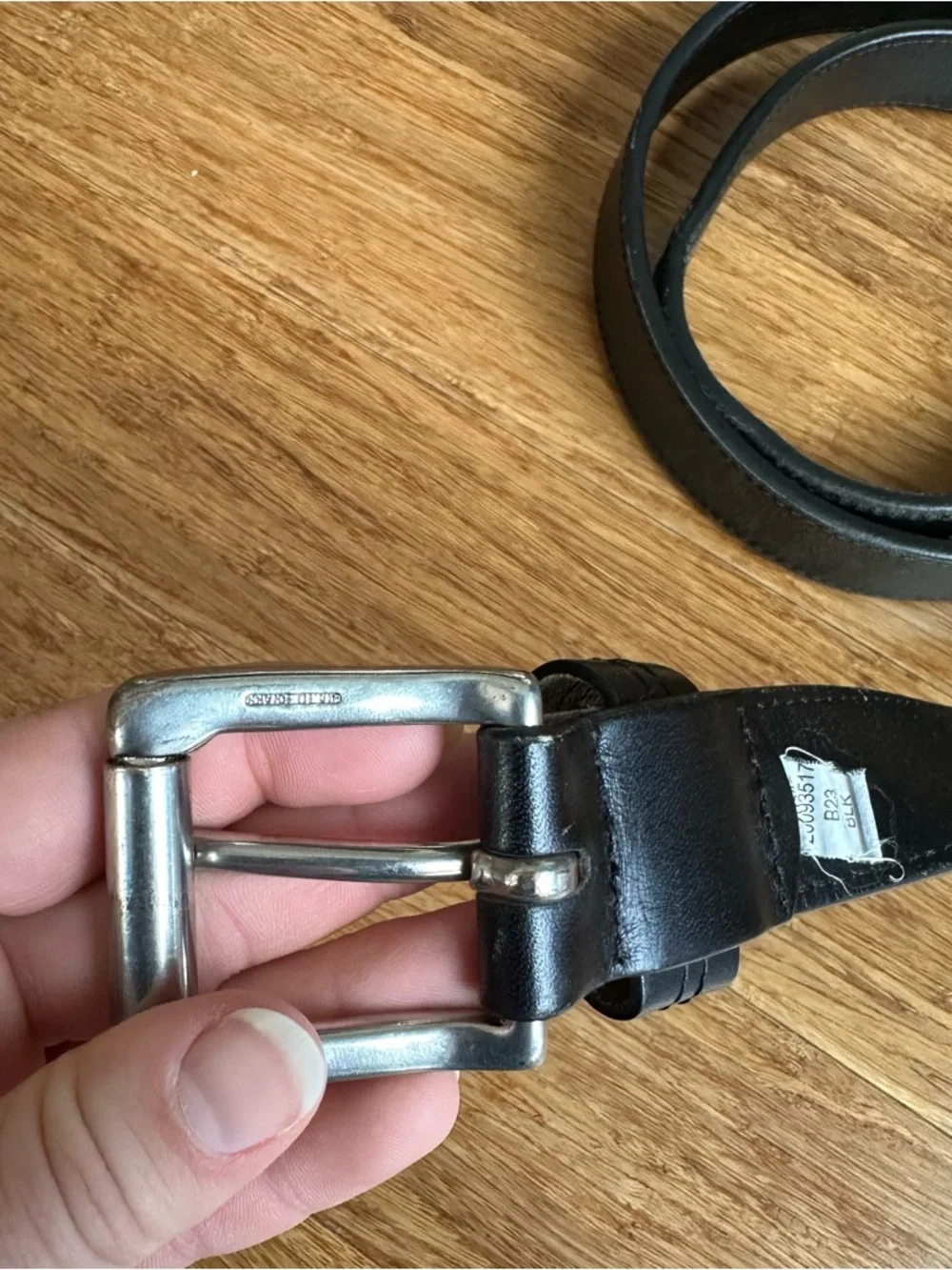 DULUTH TRADING Men's Lifetime Classic‎ Black Leather Heavyweight Belt